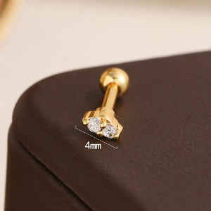 PIERCING DOBLE BRILLO