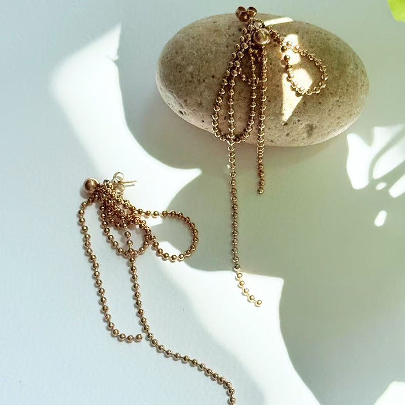 ARETES CADENAS BOLITAS