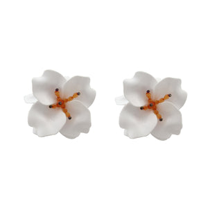 ARETES FLOR BLANCA