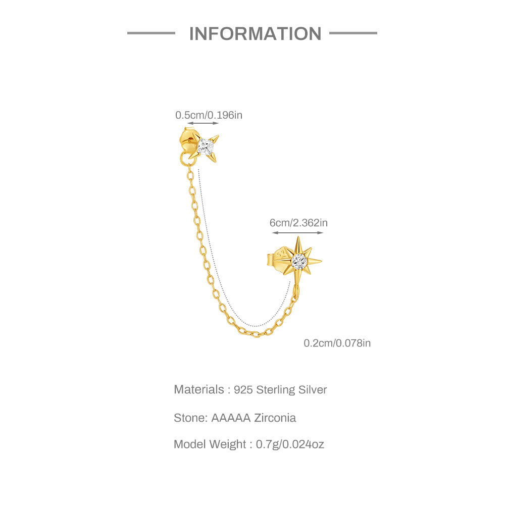 PIERCING DOBLE PLATA 925