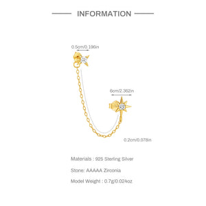 PIERCING DOBLE PLATA 925
