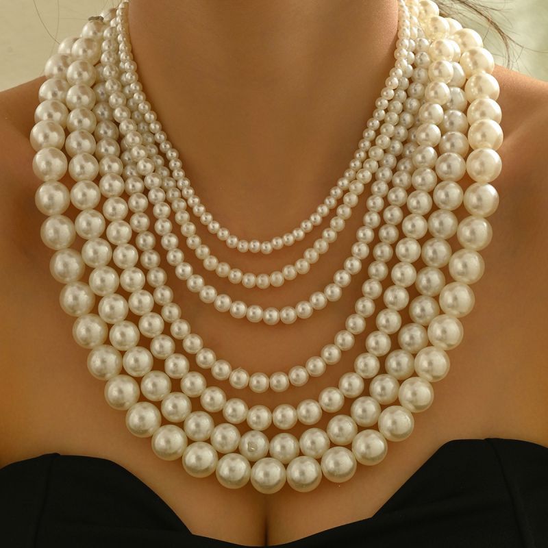 MAXI COLLAR PERLAS