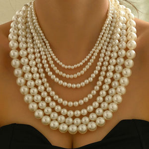 MAXI COLLAR PERLAS