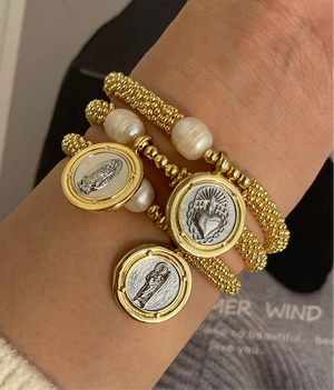 PULSERA MEDALLA RELIGIOSA