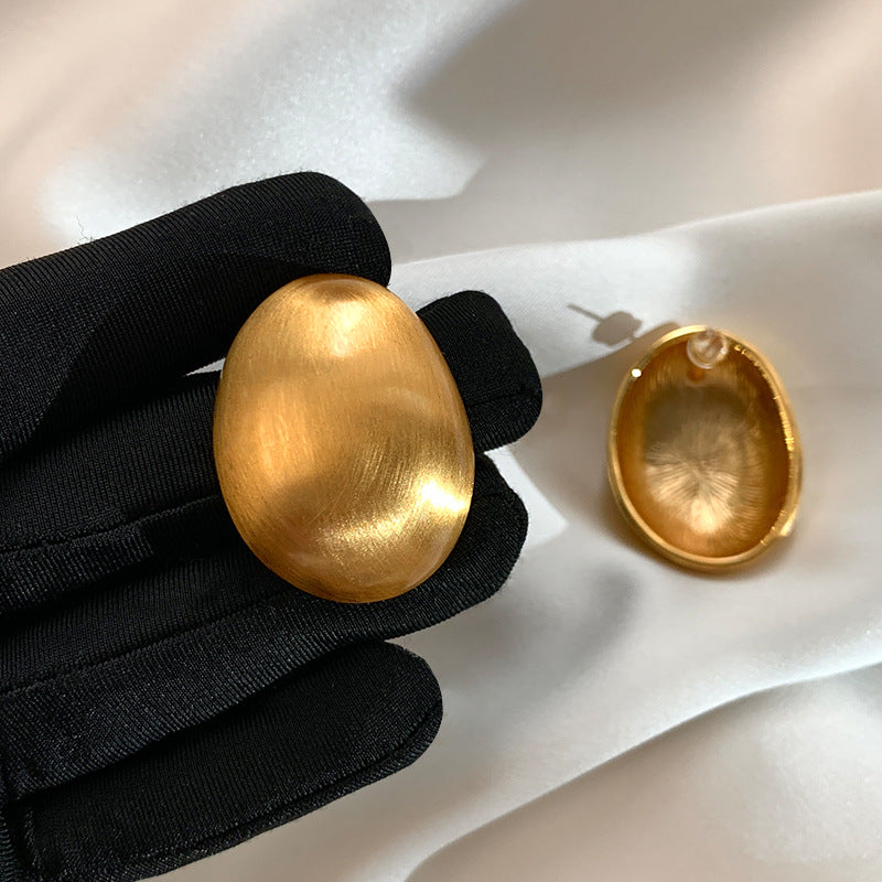 ARETES SATINADOS OVAL