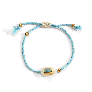 PULSERA AZUL CARACOL