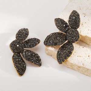 ARETES ZIRCONIAS NEGRAS