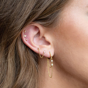 SET ARETES DORADOS