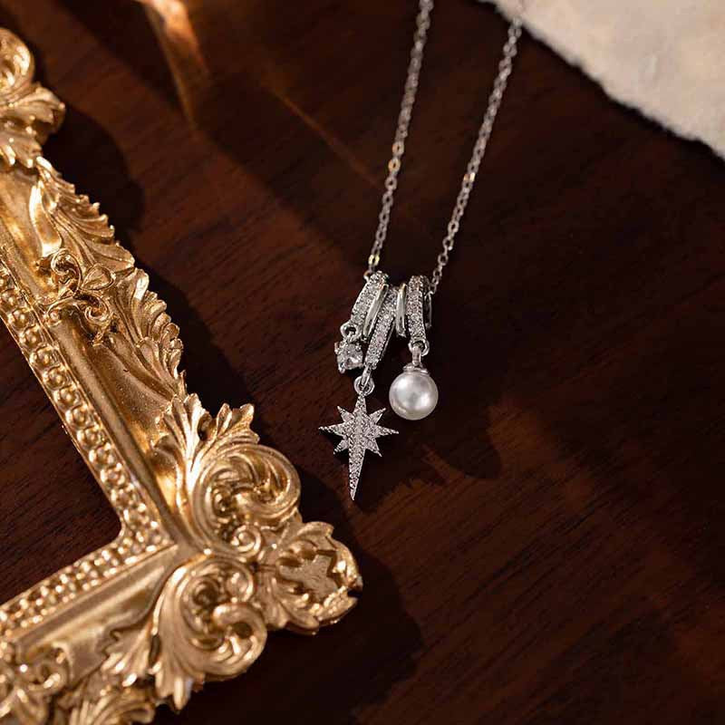 COLLAR ESTRELLA Y PERLA