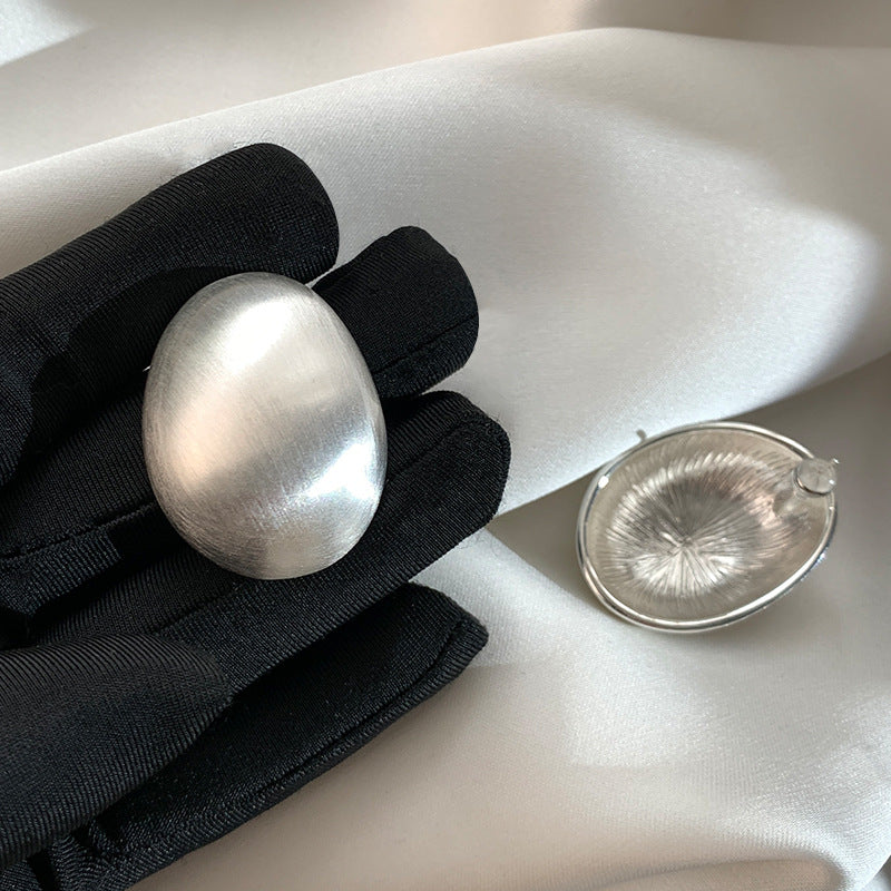 ARETES SATINADOS OVAL