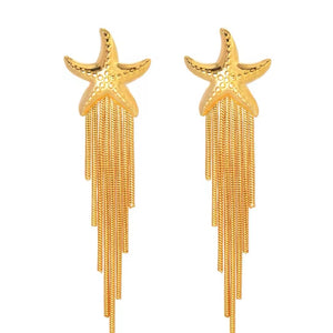 ARETES ESTRELLA DE MAR TASSEL