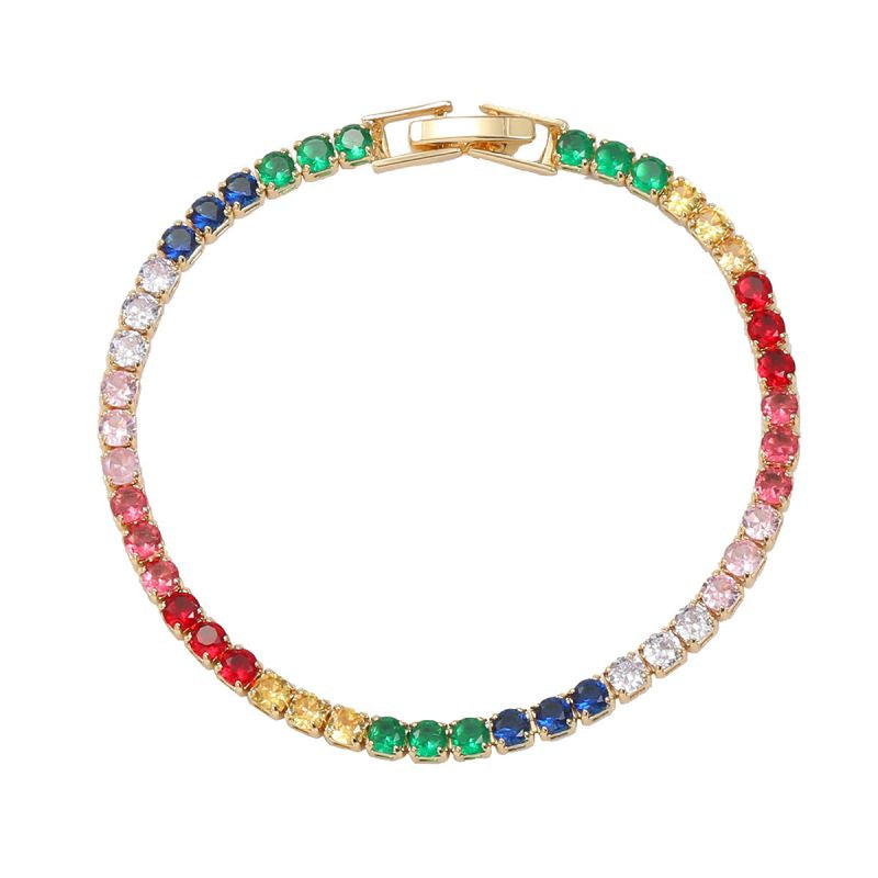 PULSERA ZIRCONIA COLORES