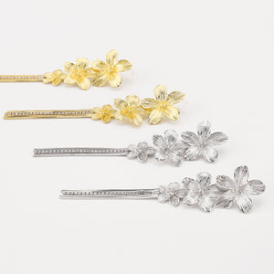 ARETES LARGOS FLORALES