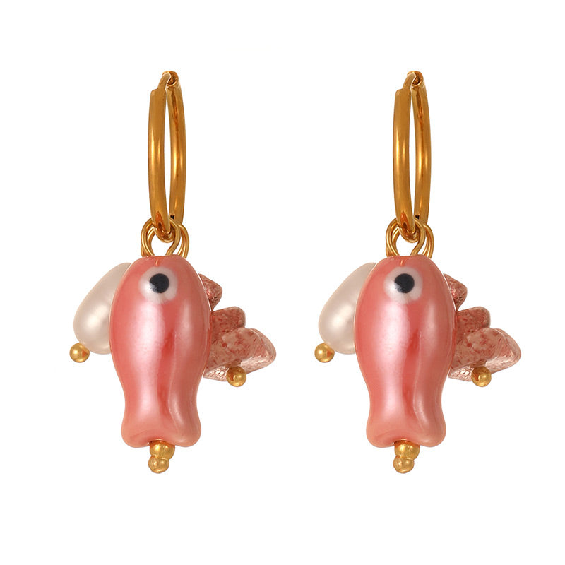 ARETES PESCADO ROSA