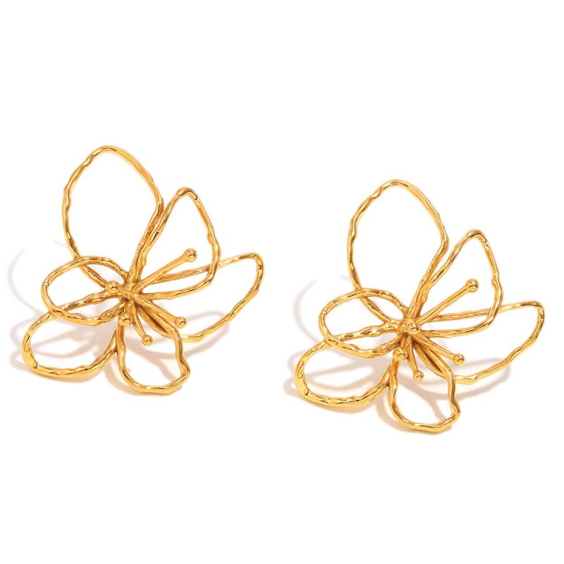 ARETES FLOR DORADA