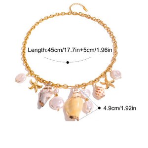 COLLAR CUENTAS MARINAS