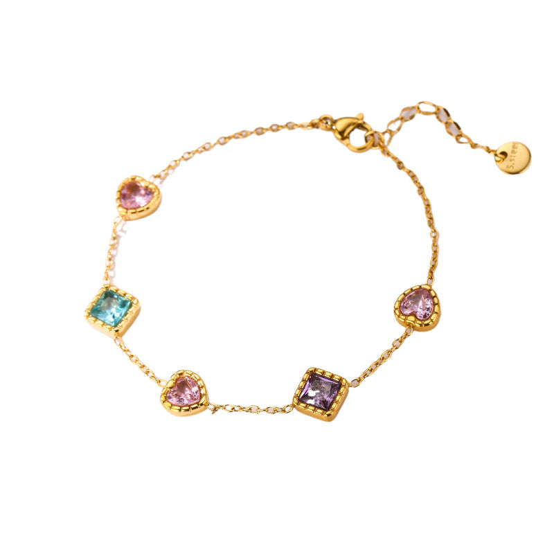 PULSERA CRISTALES MULTICOLOR