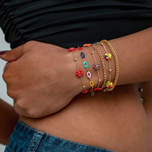 PULSERA FLORAL