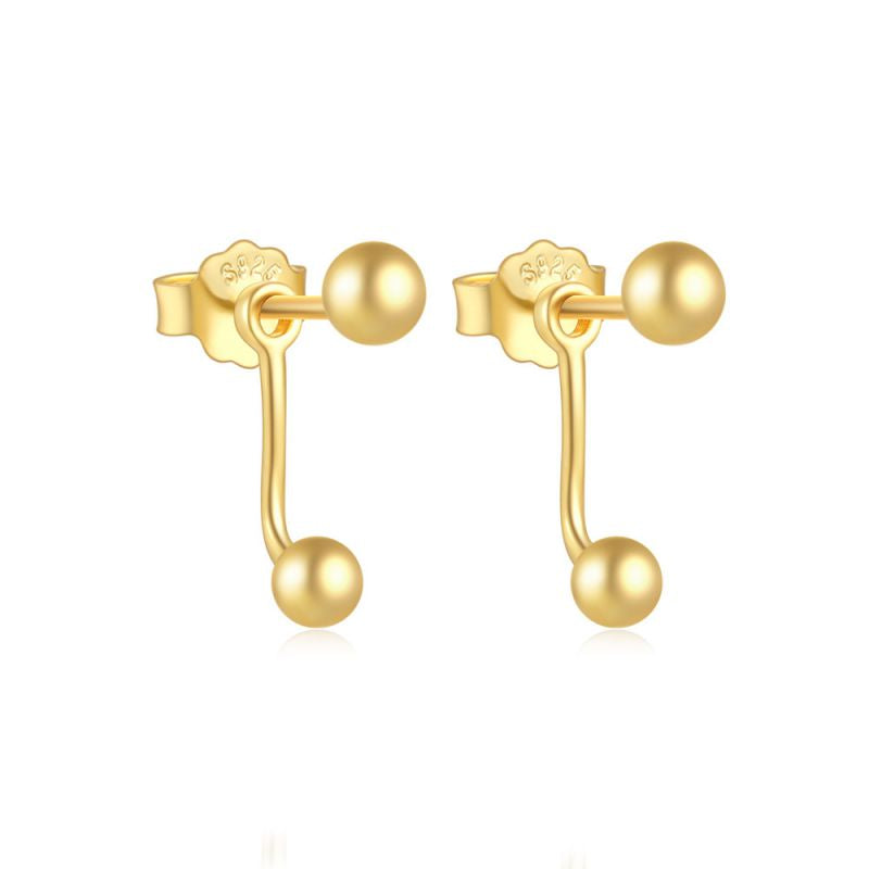 ARETES FRONTBACK PLATA 925