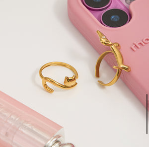 ANILLOS GATO Y PERRITO
