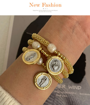 PULSERA MEDALLA RELIGIOSA