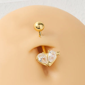 PIERCING DE OMBLIGO CORAZÓN