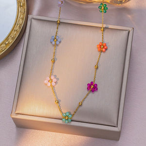 SET FLORES MULTICOLOR
