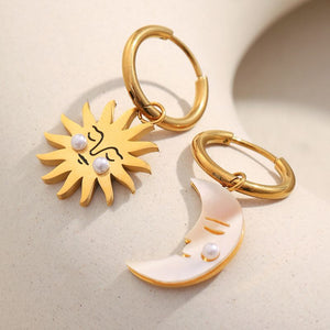 ARETES LUNA Y SOL