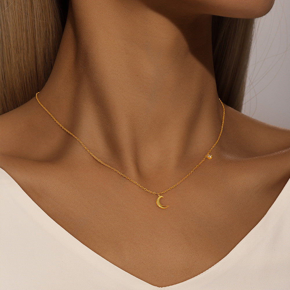 COLLAR LUNA PLATA 925