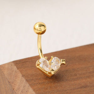 PIERCING DE OMBLIGO CORAZÓN