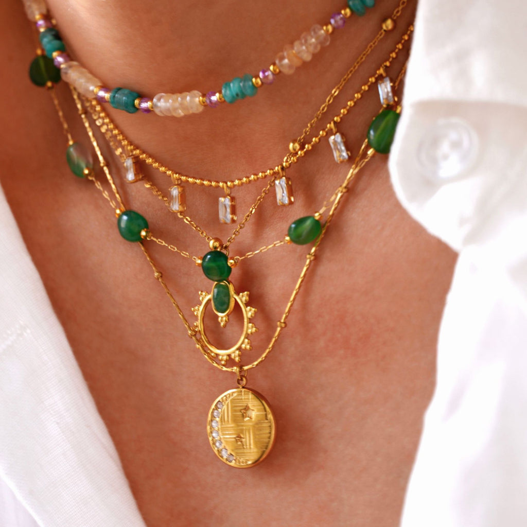 SET COLLARES VERDE