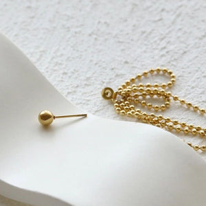 ARETES CADENAS BOLITAS