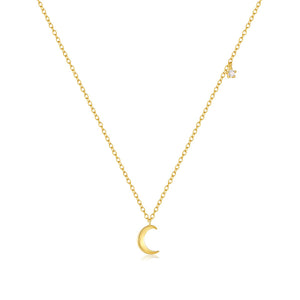 COLLAR LUNA PLATA 925