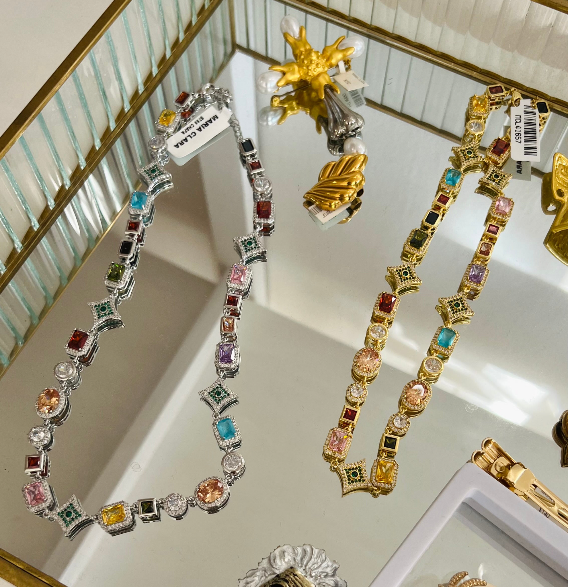COLLAR CRISTALES MULTICOLOR
