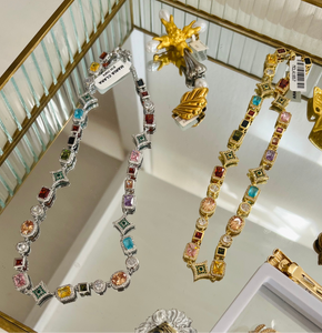 COLLAR CRISTALES MULTICOLOR