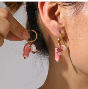 ARETES PESCADO ROSA