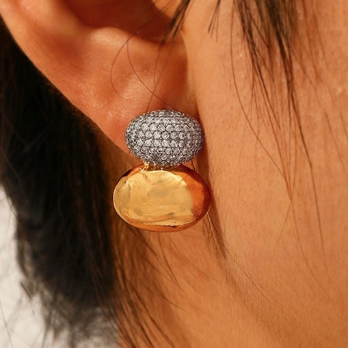 ARETES DOBLE BOLA