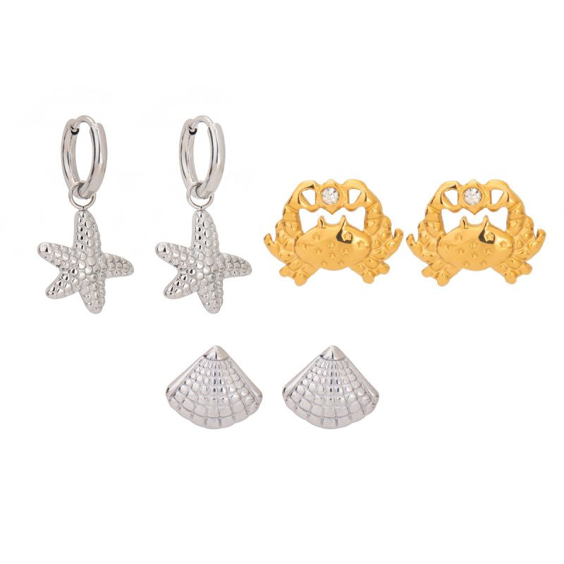 SET ARETES MARINOS (3 pares)