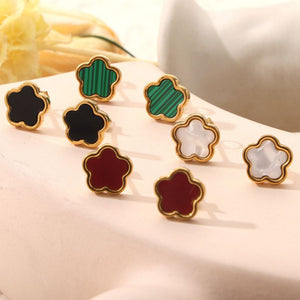 ARETES FLOR NEGRA