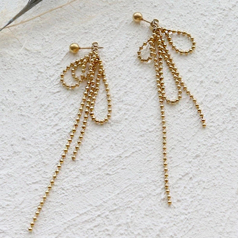 ARETES CADENAS BOLITAS