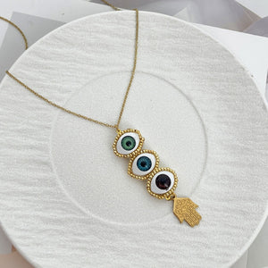 COLLAR OJOS TURCOS