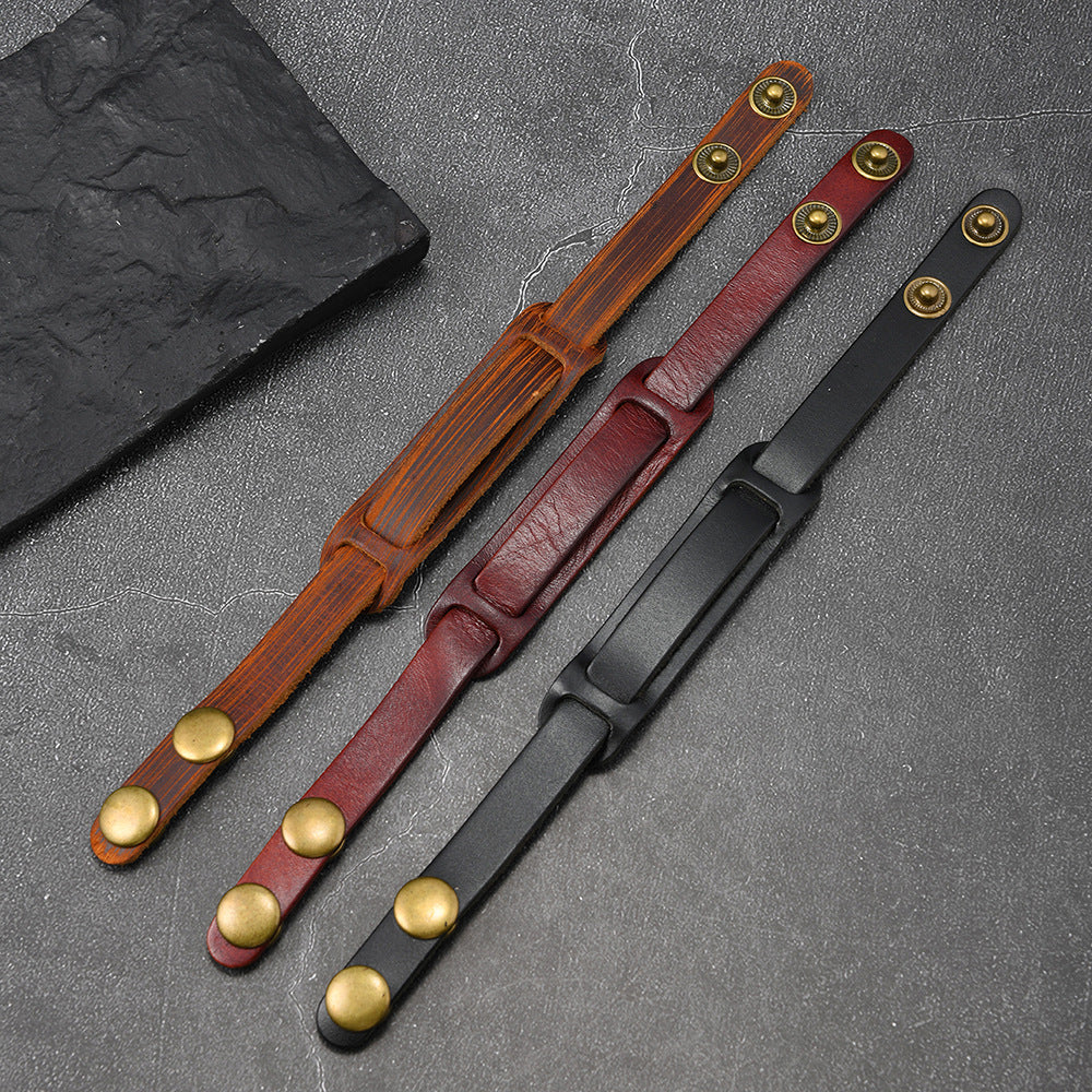PULSERA MASCULINA DE CUERO