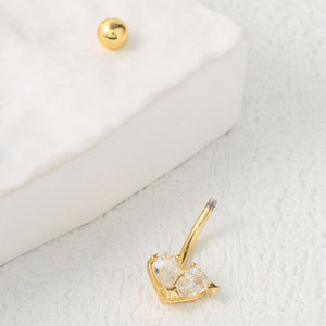 PIERCING DE OMBLIGO CORAZÓN