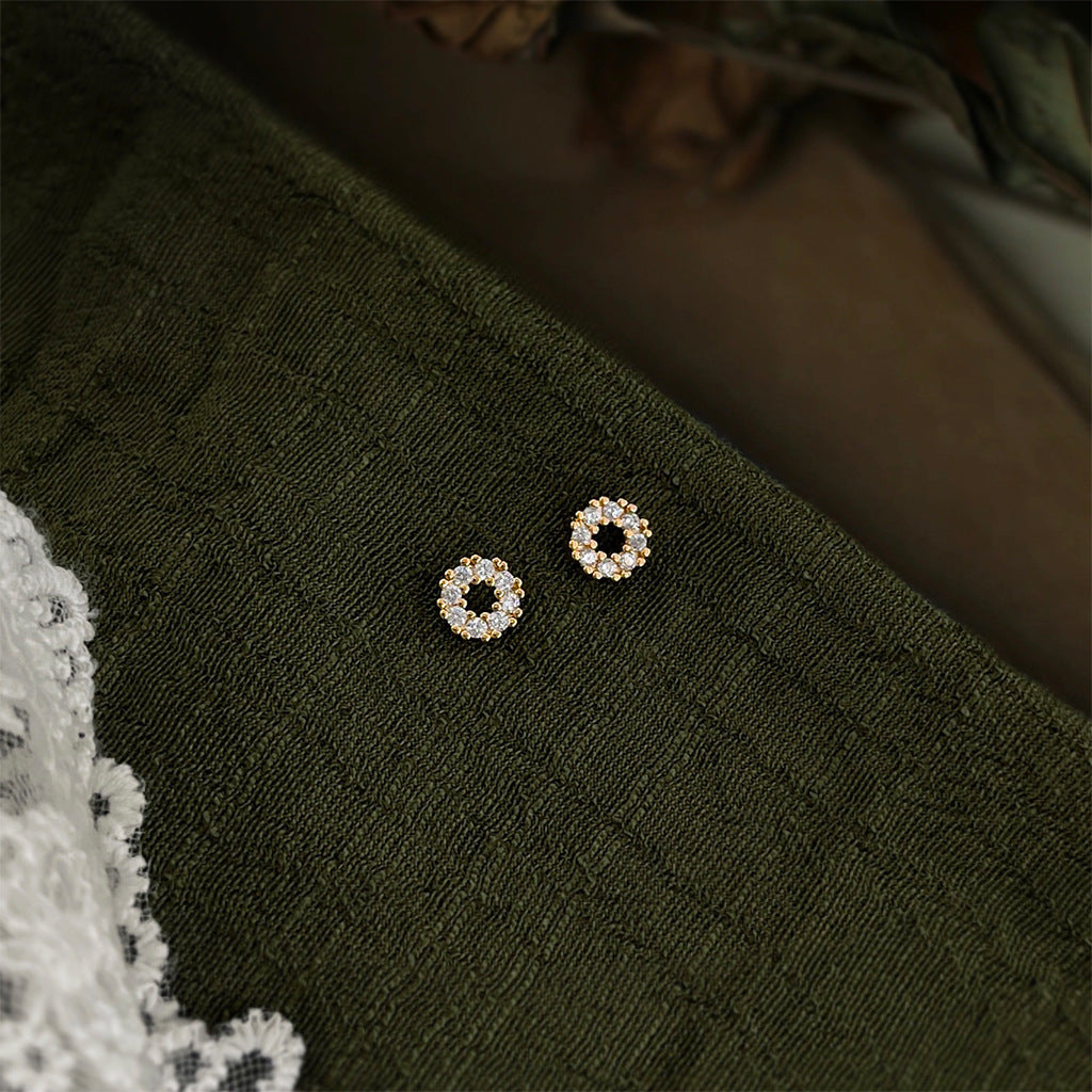 ARETES CIRCULÓ ZIRCONIAS