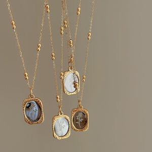COLLAR ROSA VINTAGE