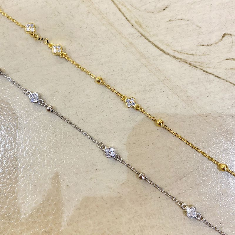 PULSERA FLORES PLATA 925