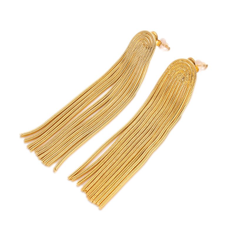 ARETES FLECOS DORADOS