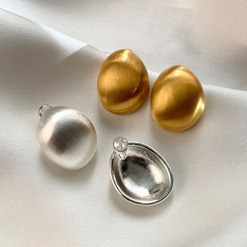 ARETES SATINADOS OVAL