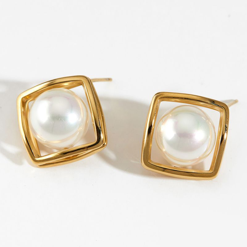ARETES PERLA FLOTANTE
