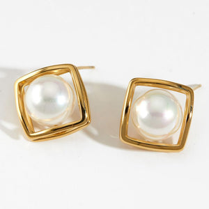 ARETES PERLA FLOTANTE